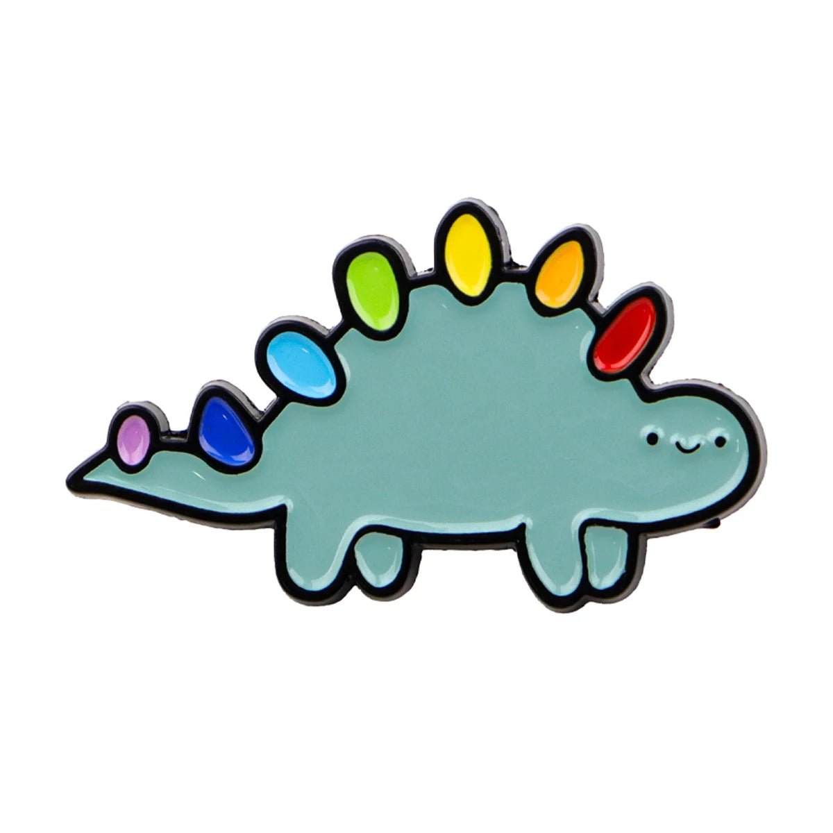 Rainbow Pride Dinosaur - enamel pins