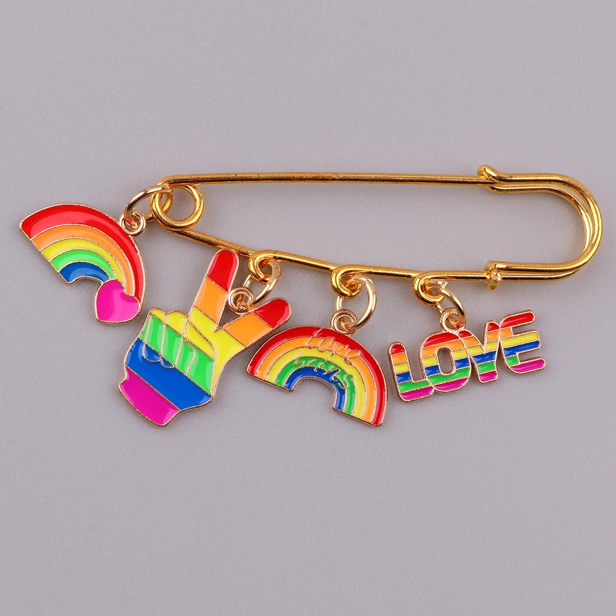 Rainbow Pride Safety Pin badge - Gay SkateRainbow Pride Safety Pin badgeskate accessoriesGay SkateGay Skate200001033:361180#1