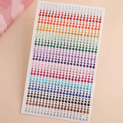 Rainbow Rhinestones - adhesive, bulk pack