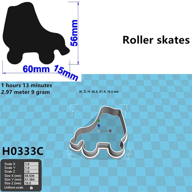 Roller Skate Cookie Cutters - Gay SkateRoller Skate Cookie Cuttersskate accessoriesGay SkateGay Skate14:200006153#H0333C