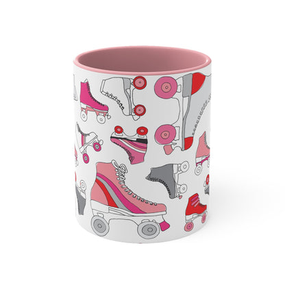 Roller Skate cup - pink, red and grey quad skates - colourful accent mug - Gay SkateRoller Skate cup - pink, red and grey quad skates - colourful accent mugMugPrintifyGay Skate11273309953806651445