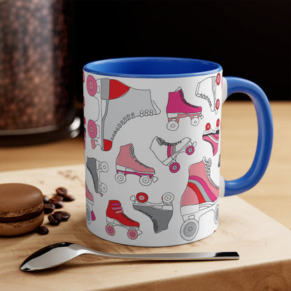 Roller Skate cup - pink, red and grey quad skates - colourful accent mug - Gay SkateRoller Skate cup - pink, red and grey quad skates - colourful accent mugMugPrintifyGay Skate11273309953806651445