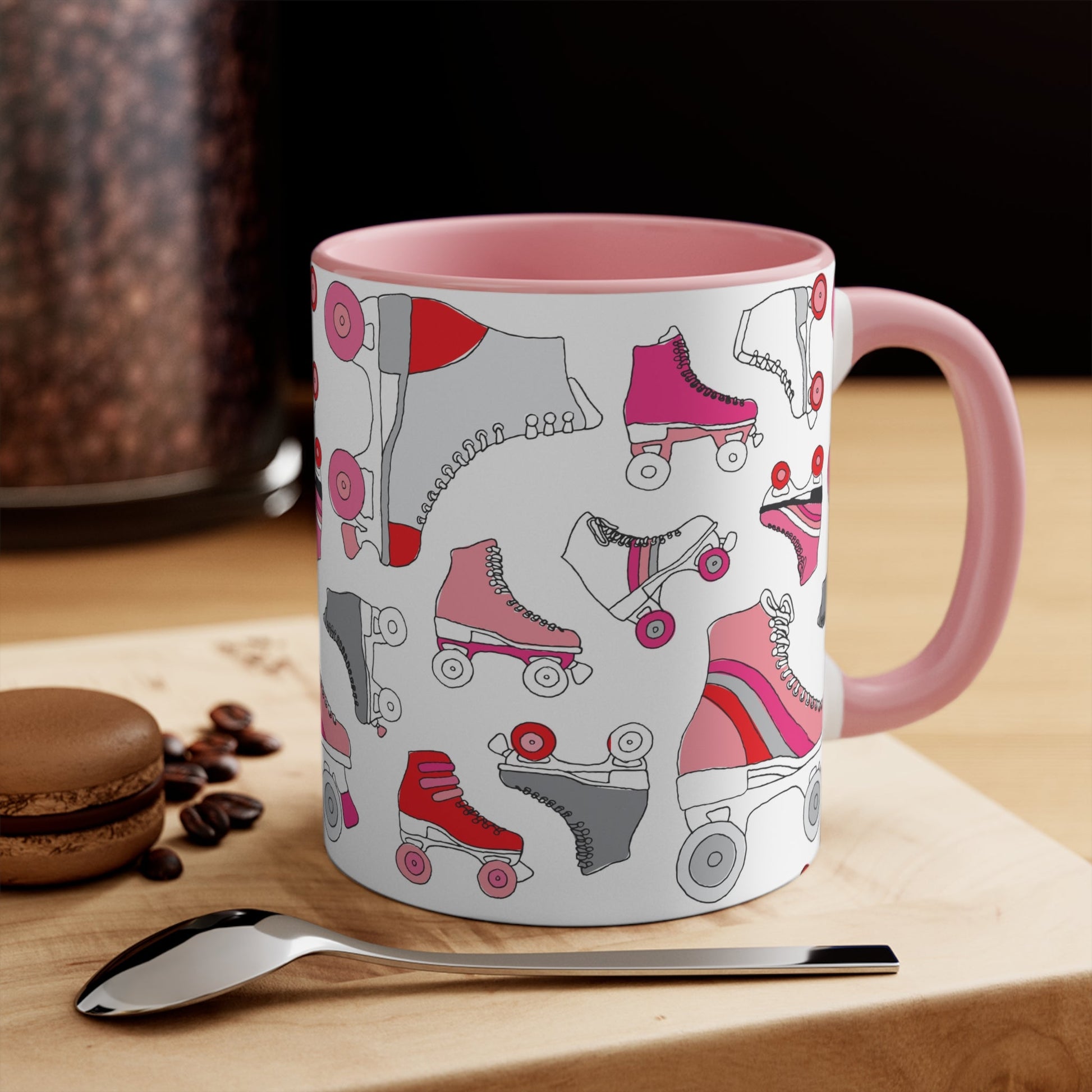 Roller Skate cup - pink, red and grey quad skates - colourful accent mug - Gay SkateRoller Skate cup - pink, red and grey quad skates - colourful accent mugMugPrintifyGay Skate11273309953806651445