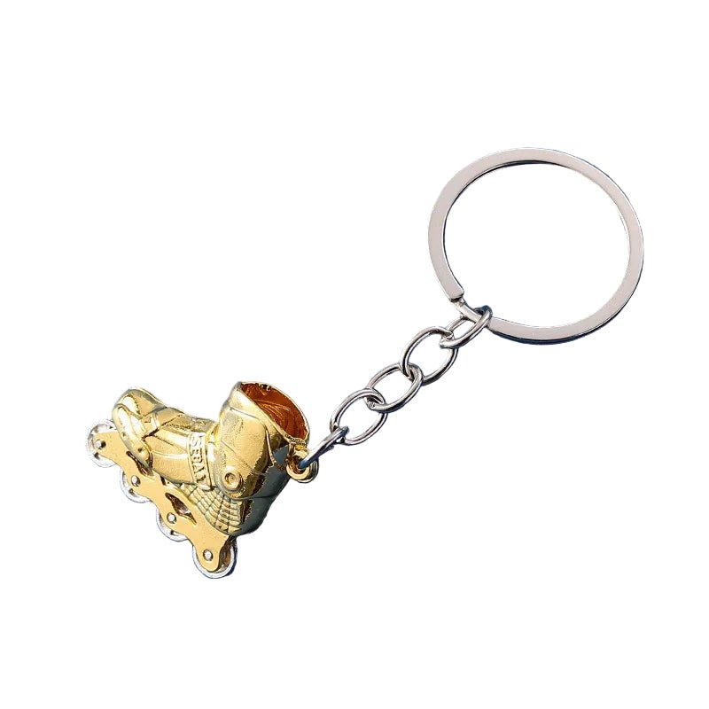 Rollerblade inline skate keychain in 8 colours Gold