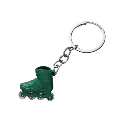Rollerblade inline skate keychain in 8 colours Green