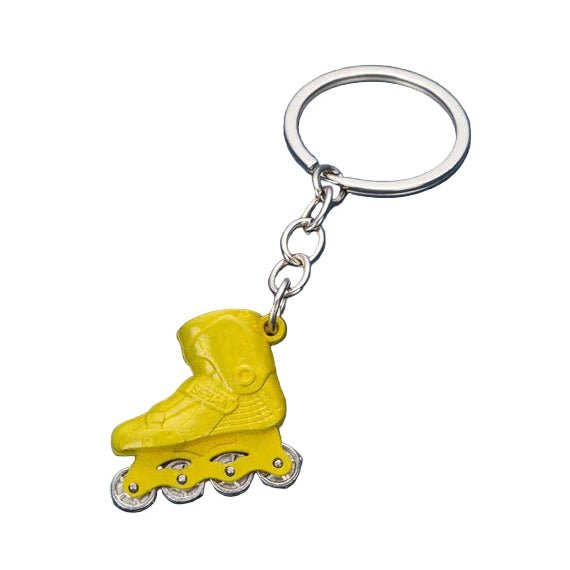 Rollerblade inline skate keychain in 8 colours Yellow