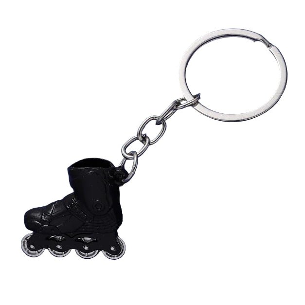 Rollerblade inline skate keychain in 8 colours Black