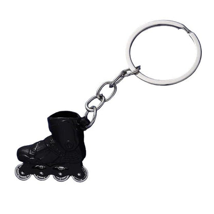 Rollerblade inline skate keychain in 8 colours Black