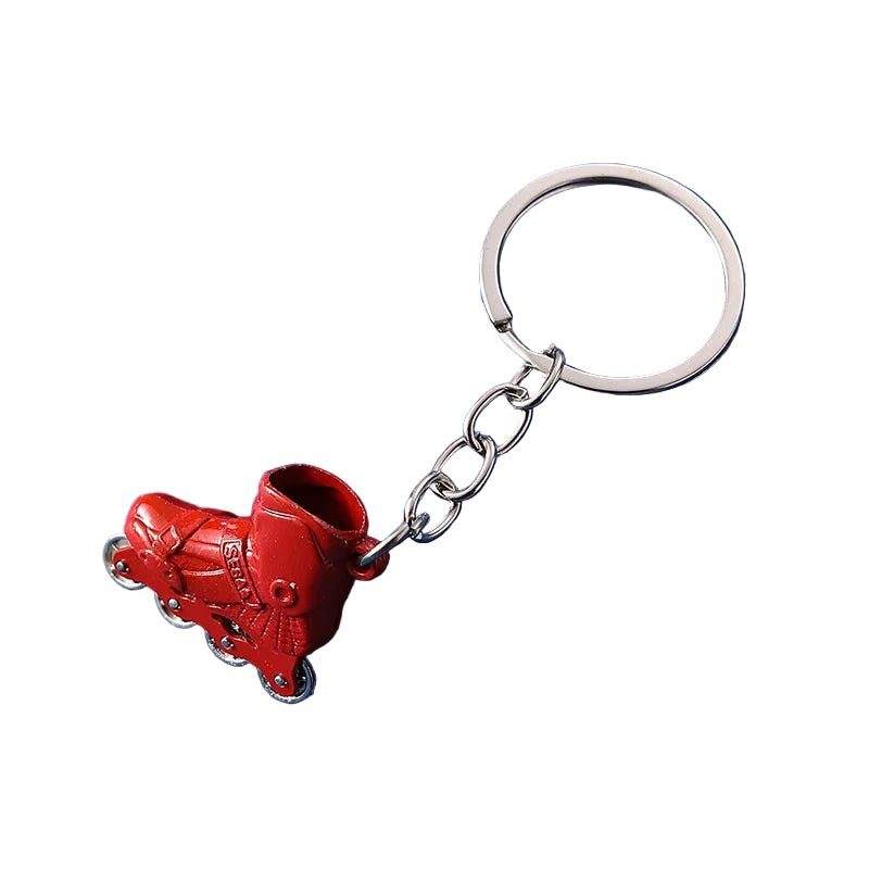 Rollerblade inline skate keychain in 8 colours Red