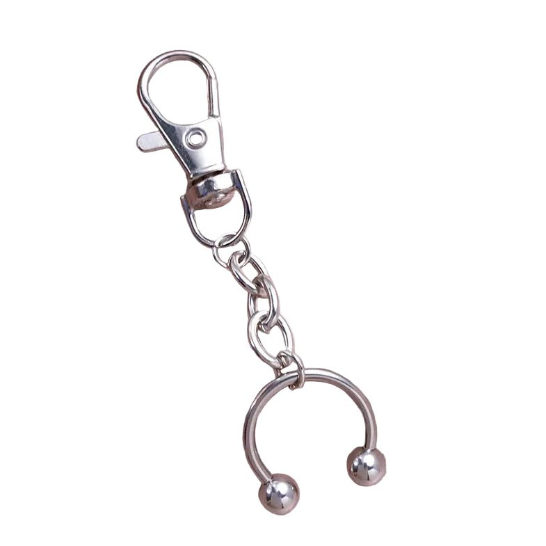 Septum Piercing replica clip-on keychain