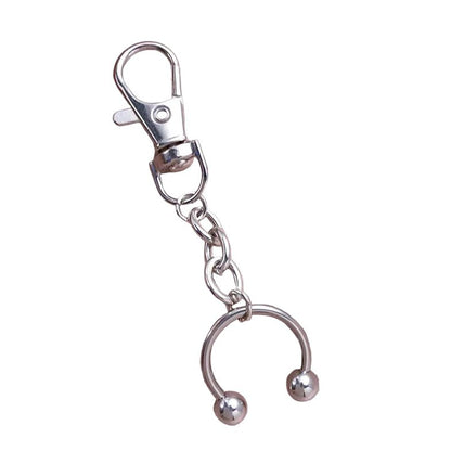 Septum Piercing replica clip-on keychain