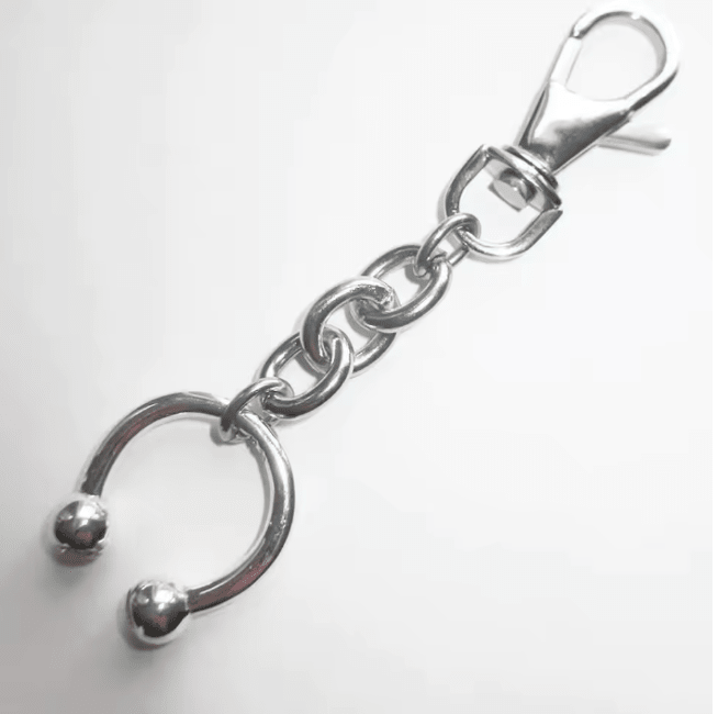 Septum Piercing replica clip-on keychain
