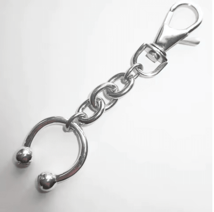 Septum Piercing replica clip-on keychain
