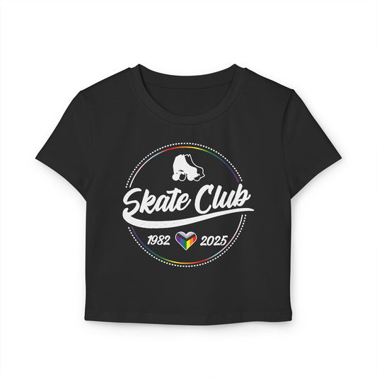 Skate Club 2025 - rainbow skate pride baby tee Black
