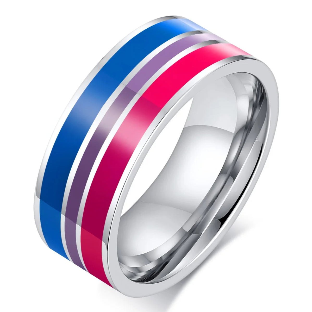 bisexual pride flag ring