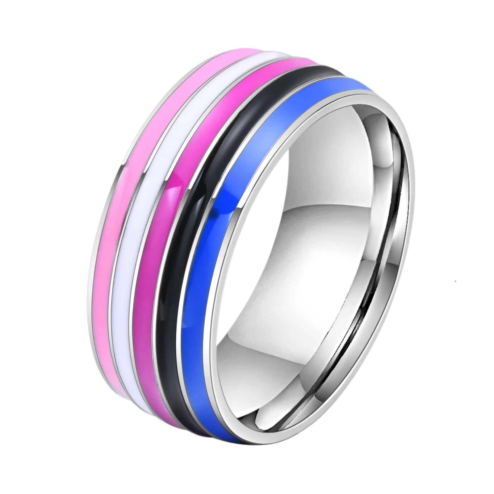 genderqueer pride flag ring