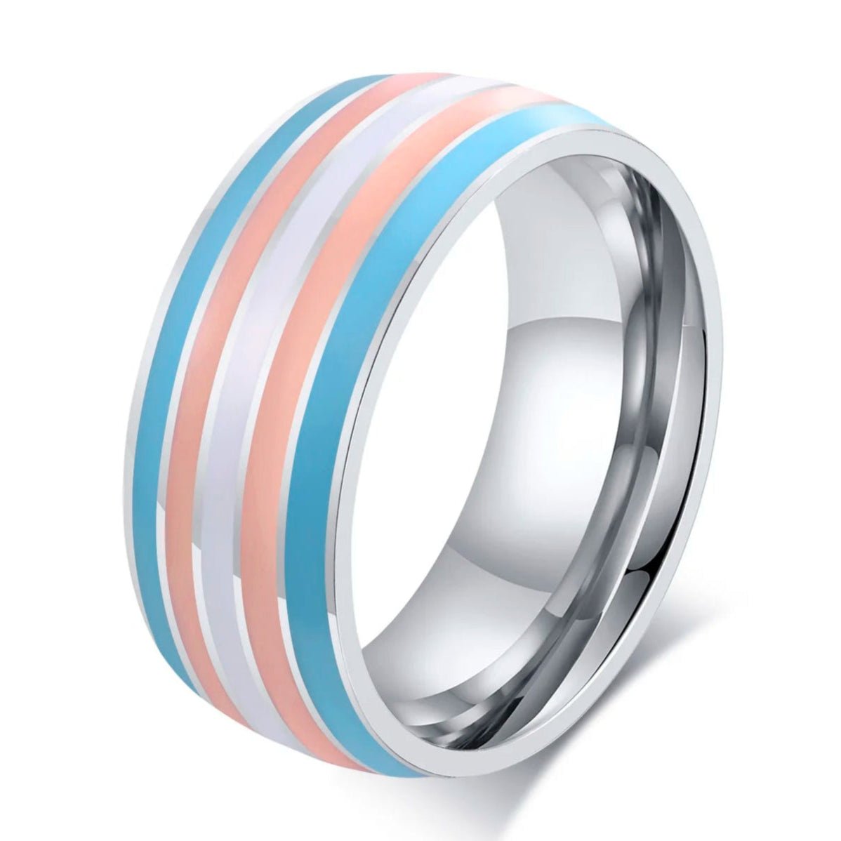 transgender pride flag ring