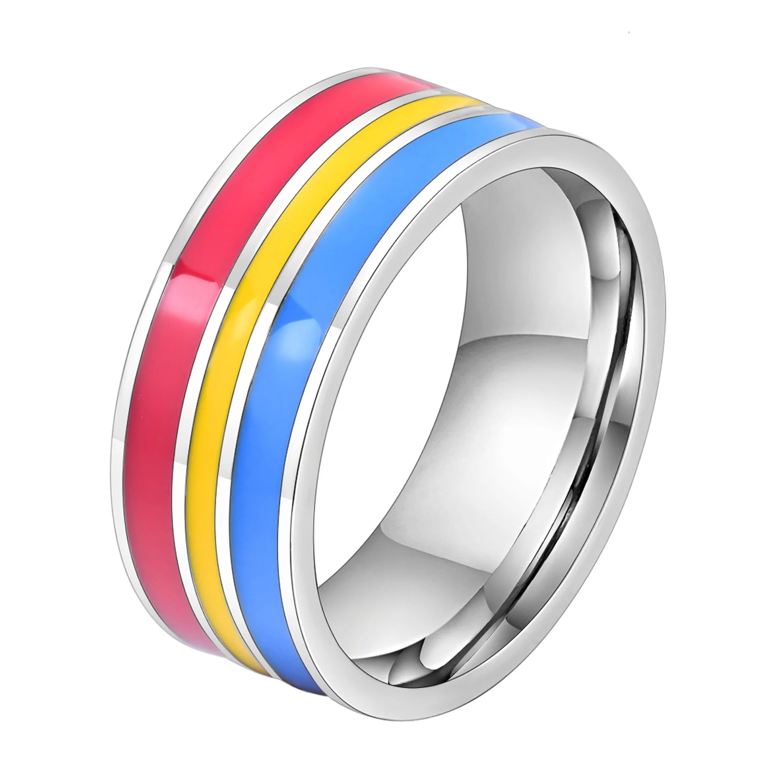 pansexual pride flag ring