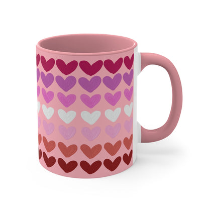 Subtle Lesbian Pride Flag - love hearts - colourful accent mug - Gay SkateSubtle Lesbian Pride Flag - love hearts - colourful accent mugMugPrintifyGay Skate21922315287145998400