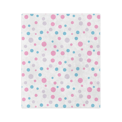 Subtle Trans Pride Flag - Polka Dot Velveteen Microfiber Blanket - Gay SkateSubtle Trans Pride Flag - Polka Dot Velveteen Microfiber BlanketHome DecorPrintifyGay Skate21050446653293230441