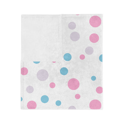 Subtle Trans Pride Flag - Polka Dot Velveteen Microfiber Blanket - Gay SkateSubtle Trans Pride Flag - Polka Dot Velveteen Microfiber BlanketHome DecorPrintifyGay Skate21050446653293230441