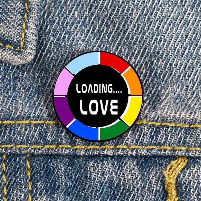 Loading.. Love rainbow badge