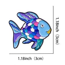 This Is The Skin Of A Killer, Bella - rainbow fish enamel pin