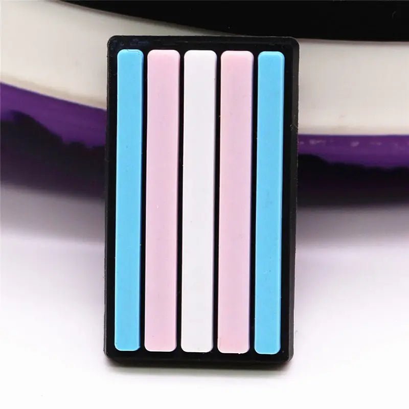 Trans and Rainbow pride shoe charms - Gay SkateTrans and Rainbow pride shoe charmsskate accessoriesGay SkateGay Skate14:771#A;200007763:201336100