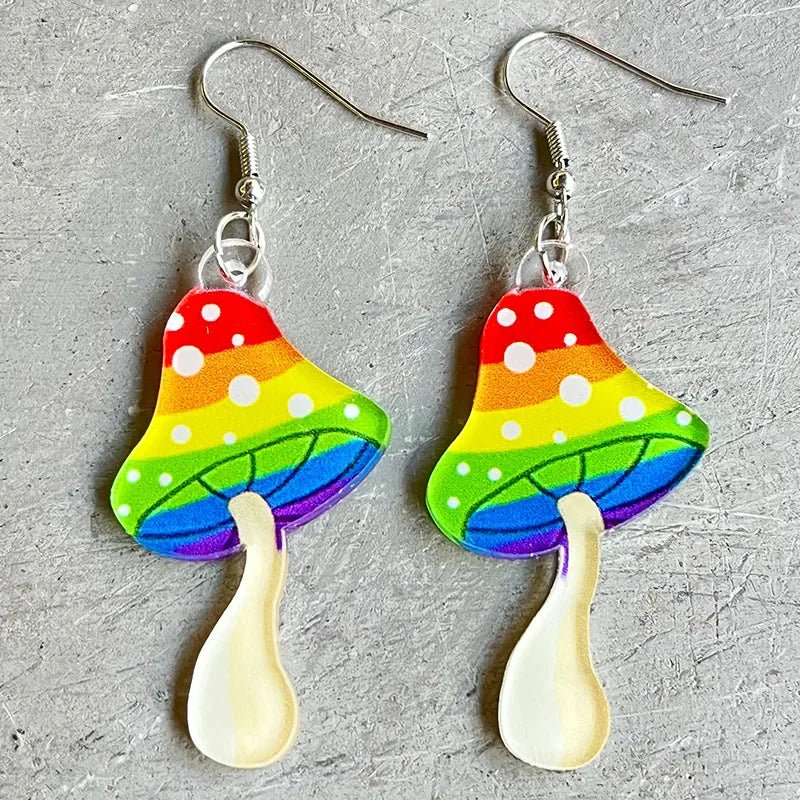 Trans pride and Rainbow pride dangly earrings