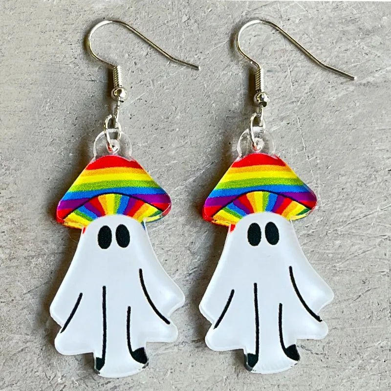 Trans pride and Rainbow pride dangly earrings