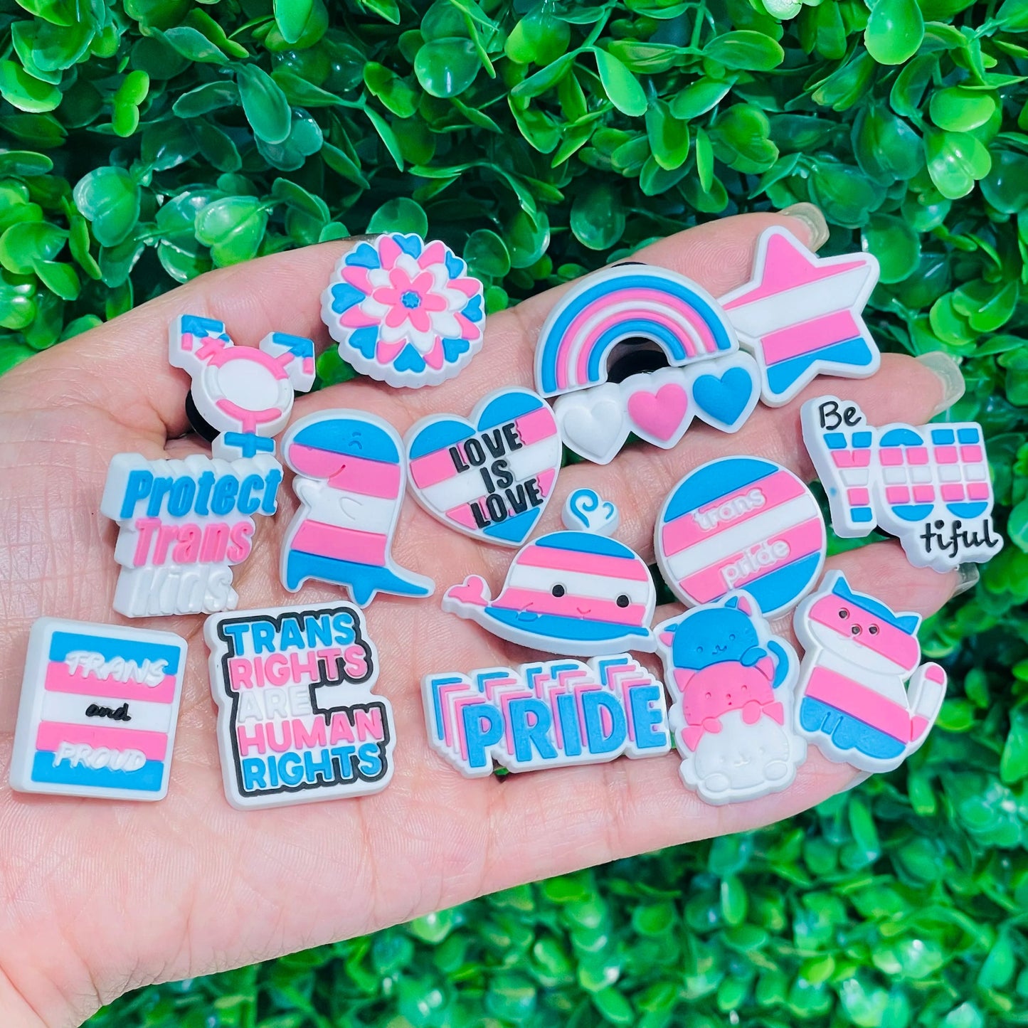 Trans Pride Shoe Charms/pins/badges - 16 designs - Gay SkateTrans Pride Shoe Charms/pins/badges - 16 designsskate accessoriesGay SkateGay Skate14:10#16pcs;200007763:201336100