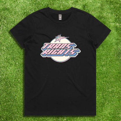 TRANS RIGHTS original design - Local hand printed t-shirt