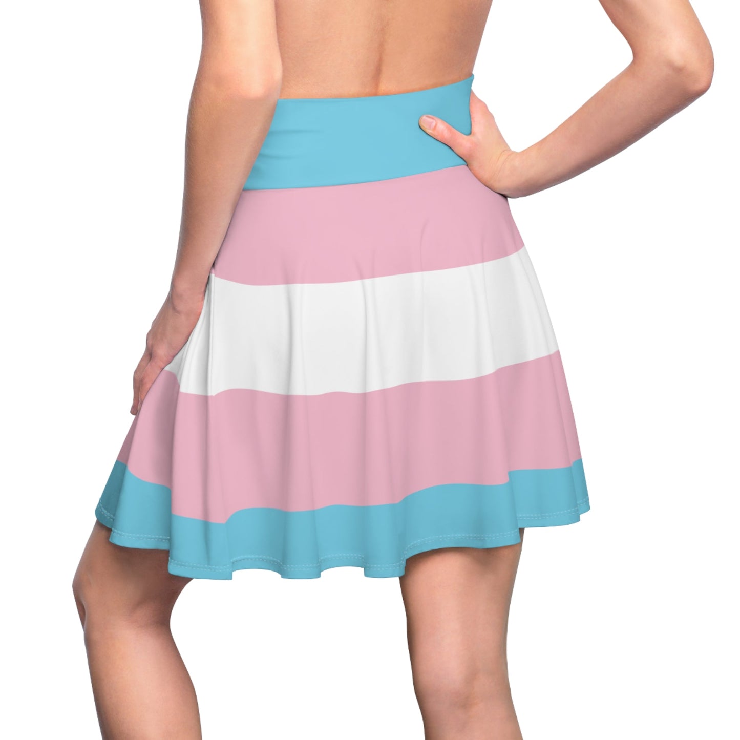 Transgender Pride Flag Skater Skirt - Gay SkateTransgender Pride Flag Skater SkirtAll Over PrintsPrintifyGay Skate31885998008920923247