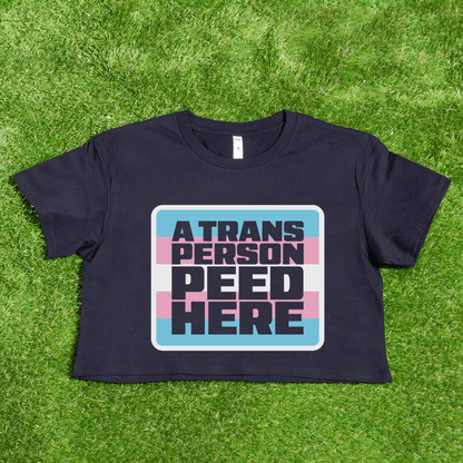 We All P*** - locally printed crop tee