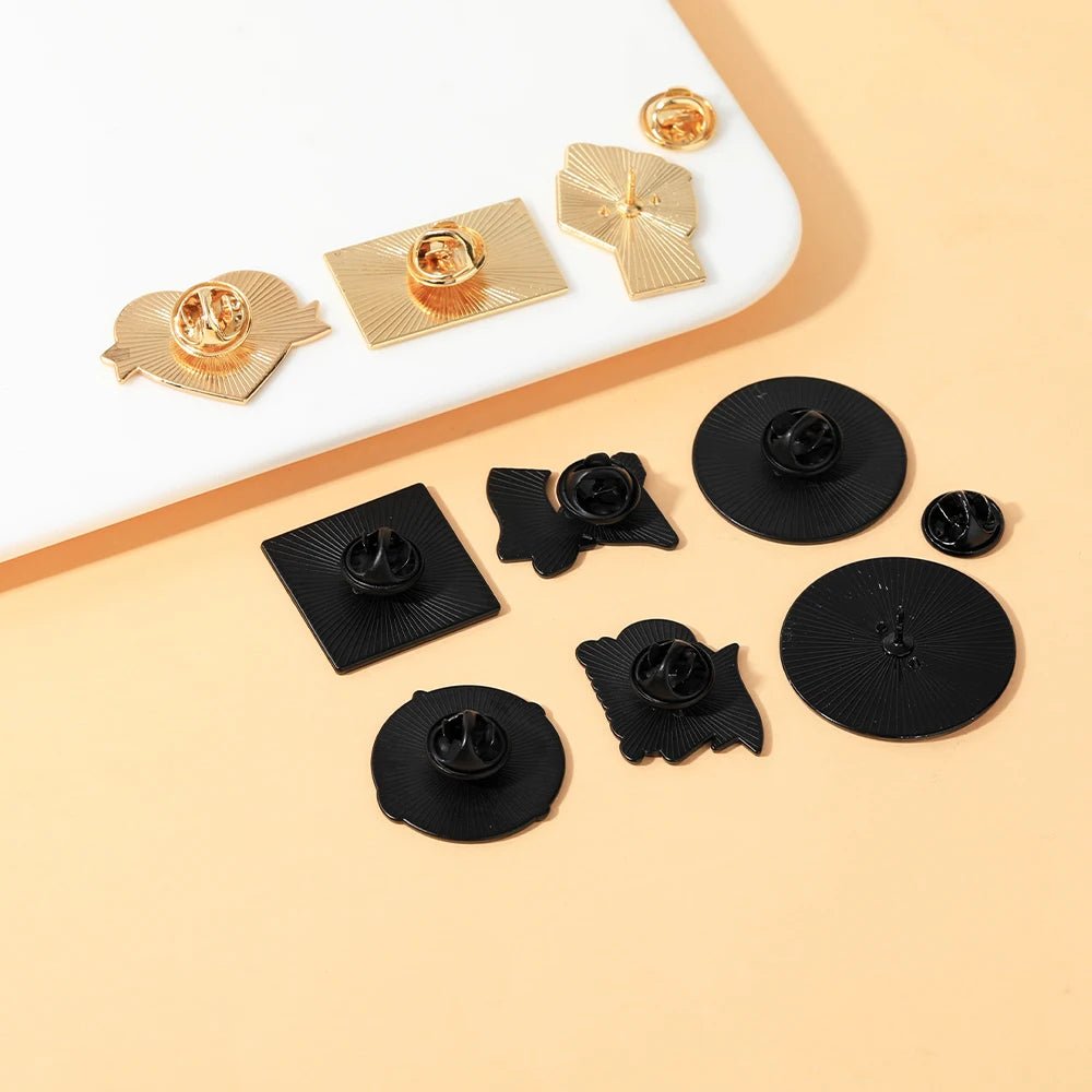 Love Is Love - rainbow and gold enamel pin