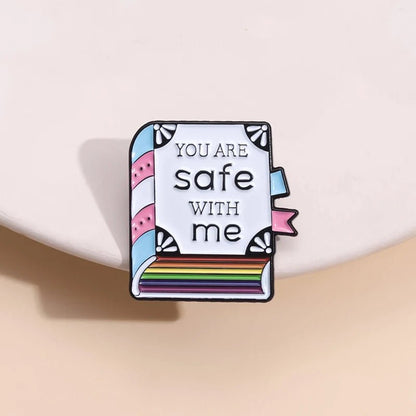 You Are Safe With Me enamel badge - Gay SkateYou Are Safe With Me enamel badgeskate accessoriesGay SkateGay Skate200001033:361180#book brooch