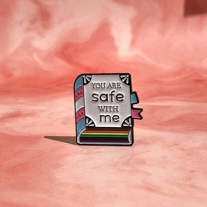 You Are Safe With Me enamel badge - Gay SkateYou Are Safe With Me enamel badgeskate accessoriesGay SkateGay Skate200001033:361180#book brooch