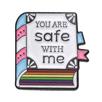 You Are Safe With Me enamel badge - Gay SkateYou Are Safe With Me enamel badgeskate accessoriesGay SkateGay Skate200001033:361180#book brooch