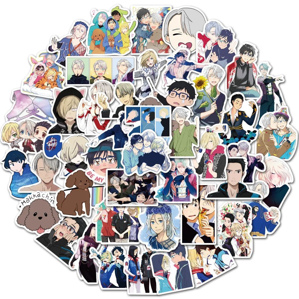 Yuri!!! On Ice - bulk pack of 50 stickers