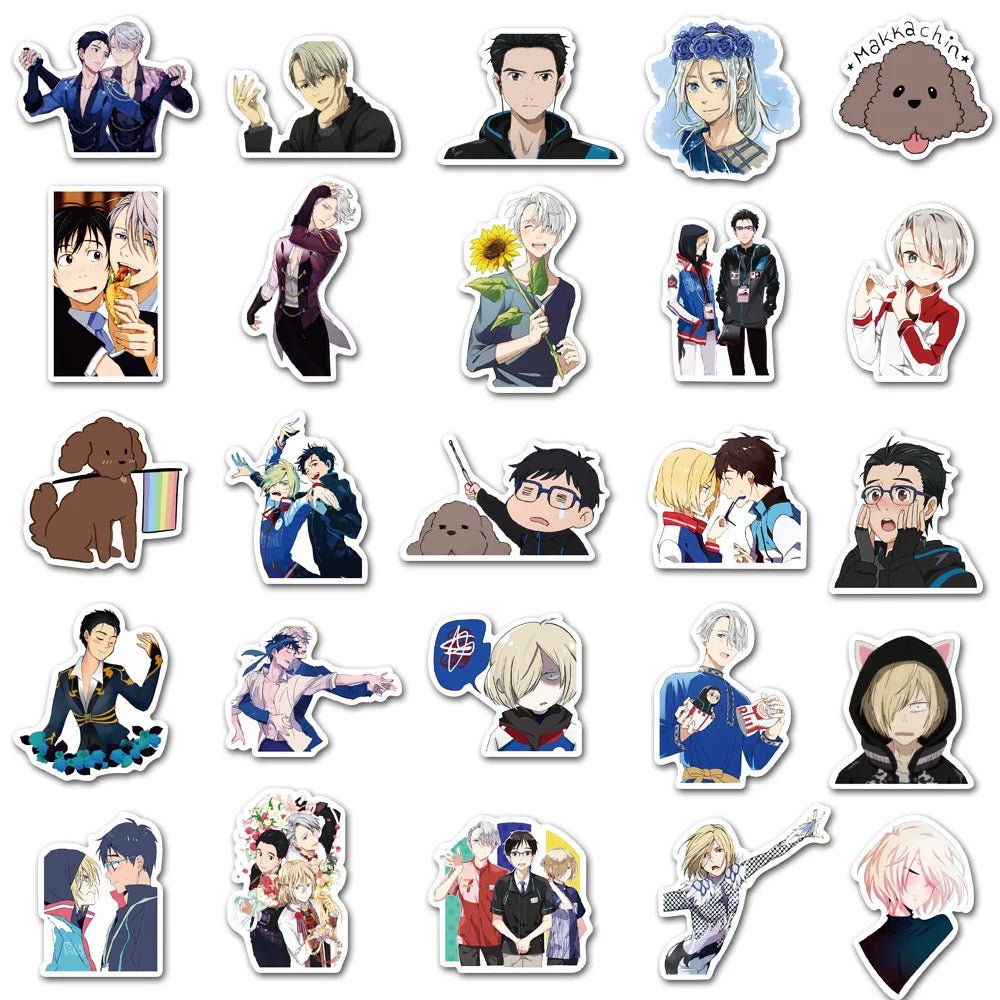 Yuri!!! On Ice - bulk pack of 50 stickers